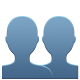 Busts in Silhouette emoji, Apple, iOS 18.4
