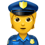 Police Officer emoji, Apple, iOS 18.4