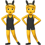 People with Bunny Ears emoji, Apple, iOS 18.4