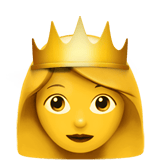 Princess emoji, Apple, iOS 18.4