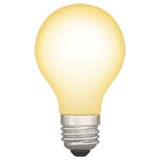 Light Bulb emoji, Apple, iOS 18.4