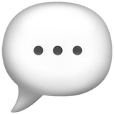 Speech Balloon emoji, Apple, iOS 18.4