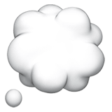 Thought Balloon emoji, Apple, iOS 18.4