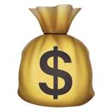 Money Bag emoji, Apple, iOS 18.4