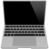 Laptop emoji, Apple, iOS 18.4