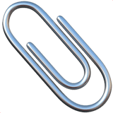 Paperclip emoji, Apple, iOS 18.4