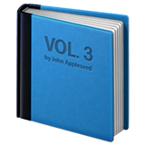 Blue Book emoji, Apple, iOS 18.4