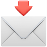 Envelope with Arrow emoji, Apple, iOS 18.4