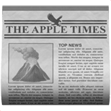 Newspaper emoji, Apple, iOS 18.4