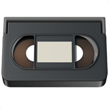 Videocassette emoji, Apple, iOS 18.4