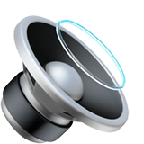 Speaker Medium Volume emoji, Apple, iOS 18.4