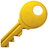Key emoji, Apple, iOS 18.4