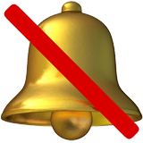 Bell With Slash emoji, Apple, iOS 18.4