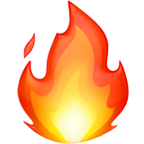 Fire emoji, Apple, iOS 18.4