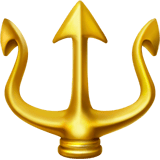 Trident Emblem emoji, Apple, iOS 18.4