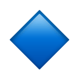 Small Blue Diamond emoji, Apple, iOS 18.4