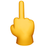 Middle Finger emoji, Apple, iOS 18.4