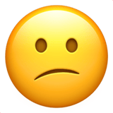 Confused Face emoji, Apple, iOS 18.4