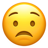 Worried Face emoji, Apple, iOS 18.4