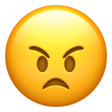 Angry Face emoji, Apple, iOS 18.4