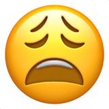 Weary Face emoji, Apple, iOS 18.4