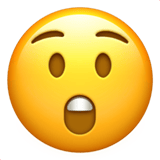 Astonished Face emoji, Apple, iOS 18.4