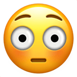 Flushed Face emoji, Apple, iOS 18.4