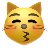 Kissing Cat emoji, Apple, iOS 18.4