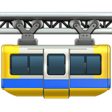 Suspension Railway emoji, Apple, iOS 18.4