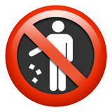 No Littering emoji, Apple, iOS 18.4