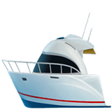 Motor Boat emoji, Apple, iOS 18.4