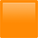 Orange Square emoji, Apple, iOS 18.4