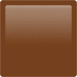 Brown Square emoji, Apple, iOS 18.4