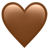 Brown Heart emoji, Apple, iOS 18.4