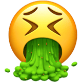 Face Vomiting emoji, Apple, iOS 18.4