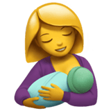 Breast-feeding emoji, Apple, iOS 18.4