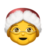 Mrs. Claus emoji, Apple, iOS 18.4