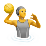 Person Playing Water Polo emoji, Apple, iOS 18.4