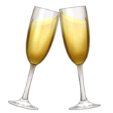 Clinking Glasses emoji, Apple, iOS 18.4