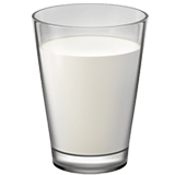 Glass of Milk emoji, Apple, iOS 18.4