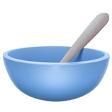 Bowl with Spoon emoji, Apple, iOS 18.4