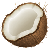 Coconut emoji, Apple, iOS 18.4