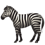 Zebra emoji, Apple, iOS 18.4