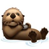 Otter emoji, Apple, iOS 18.4