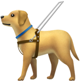 Guide Dog emoji, Apple, iOS 18.4