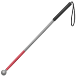 White Cane emoji, Apple, iOS 18.4