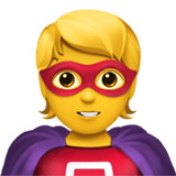 Superhero emoji, Apple, iOS 18.4