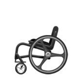 Manual Wheelchair emoji, Apple, iOS 18.4