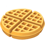 Waffle emoji, Apple, iOS 18.4