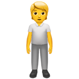Person Standing emoji, Apple, iOS 18.4